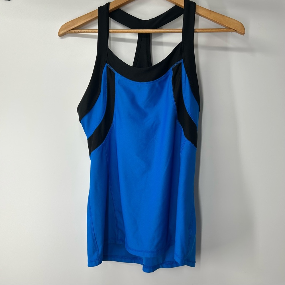 Reactivate | Blue and Black Women's Tank Top Size Medium
